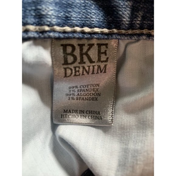 BKE Jeans Men Size 34S Medium Wash Blue Derek Straight Leg Denim 34x26 - Picture 13 of 14